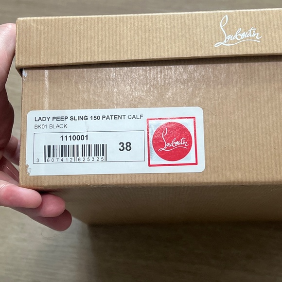 Christian Louboutin  lady peep sling size 38 - Picture 7 of 7